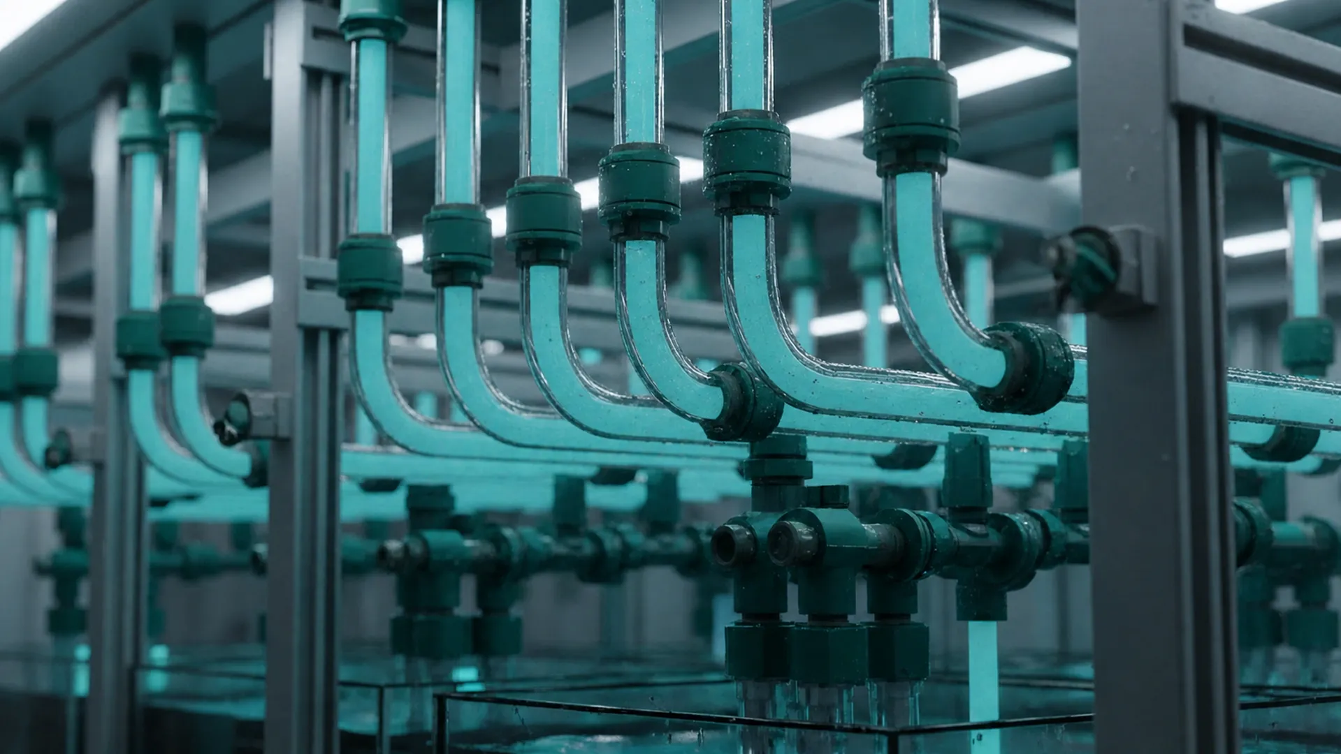 An image of liquid cooled servers.