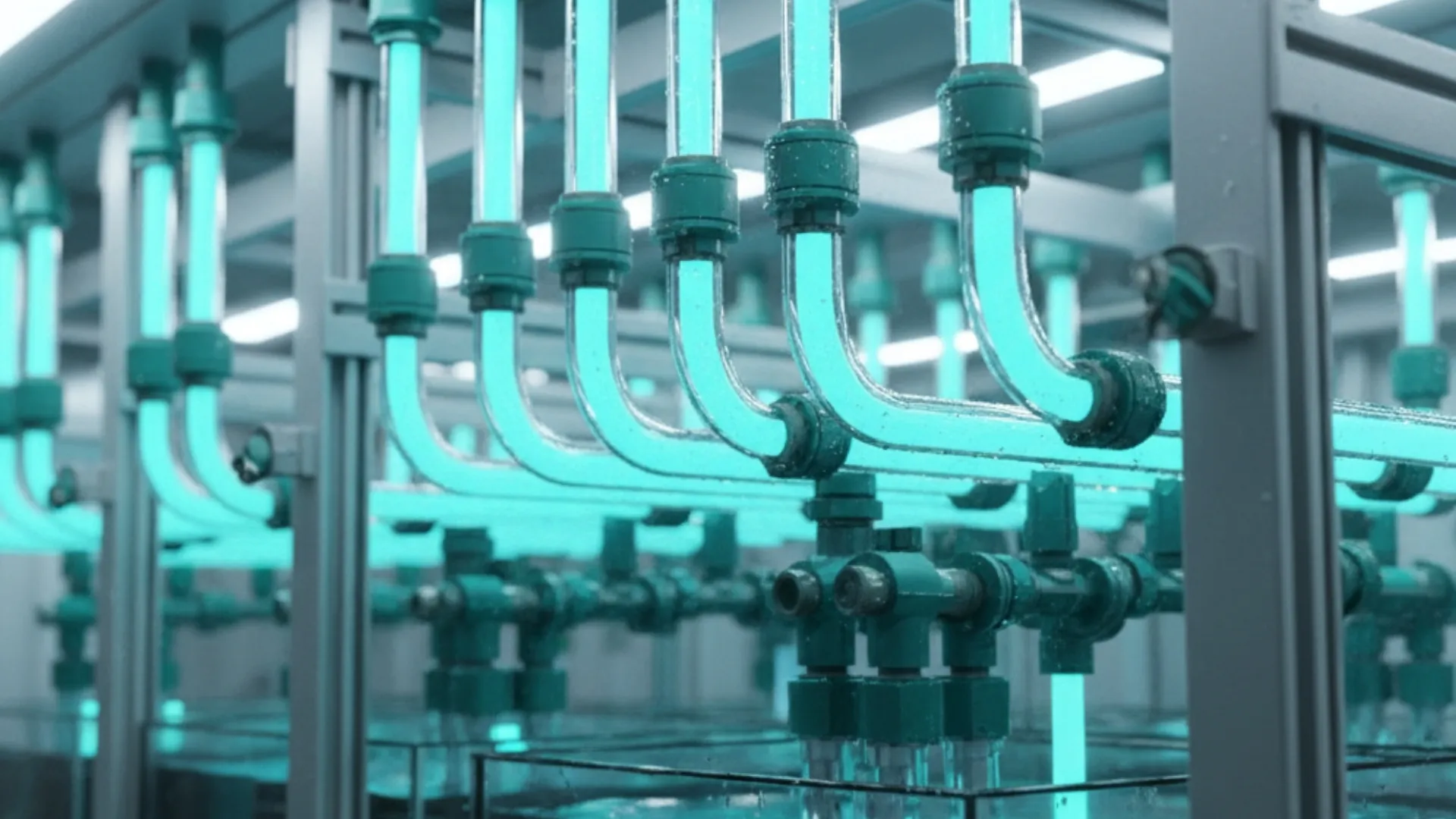 An image of liquid cooled servers.