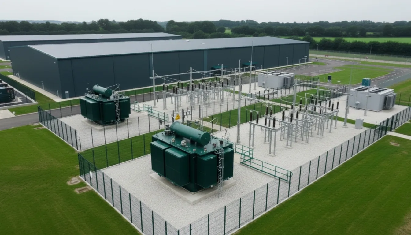 An image of solar panels