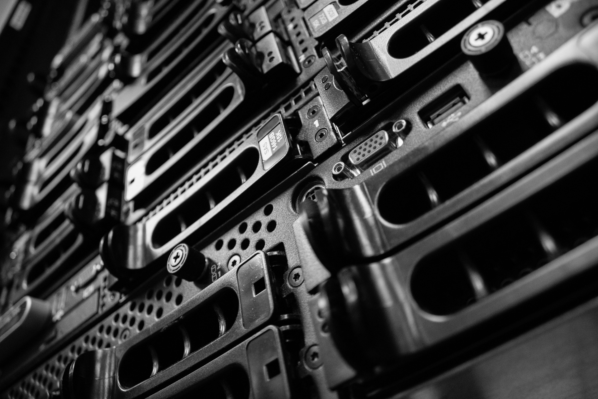 A picture of data centre security cameras